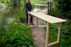 Klapptisch 245x67 Höhe 105cm