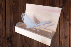 Visitenkartenhalter mit Acrylglasfront
