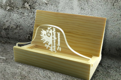 Visitenkartenhalter mit Acrylglasfront