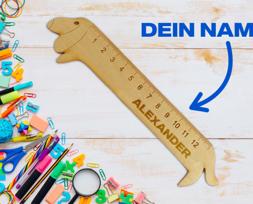 Lineal-Dackel-mit-Gravur
